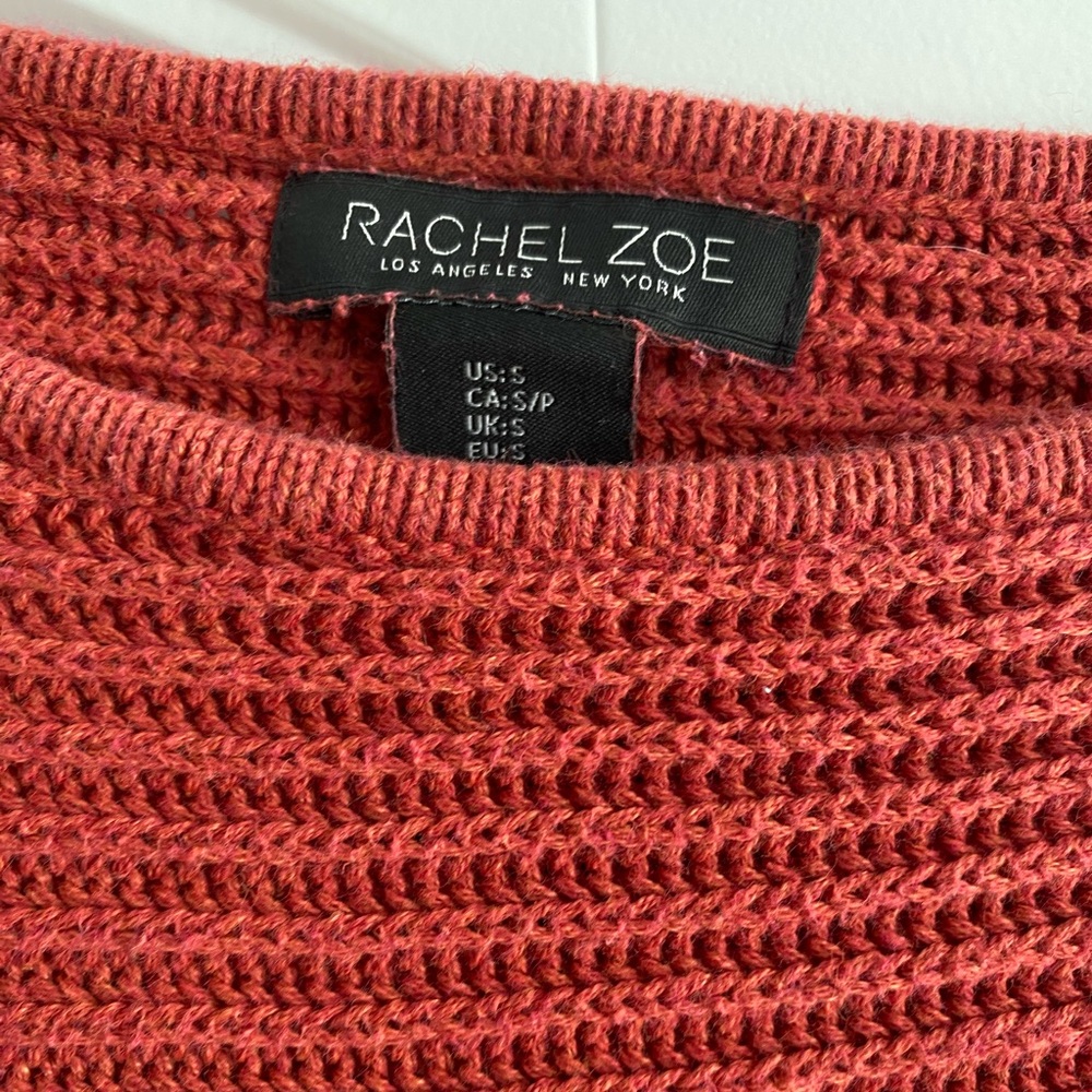 Rachel Zoe Red/Orange Knitted Sweater - Picture 4 of 4